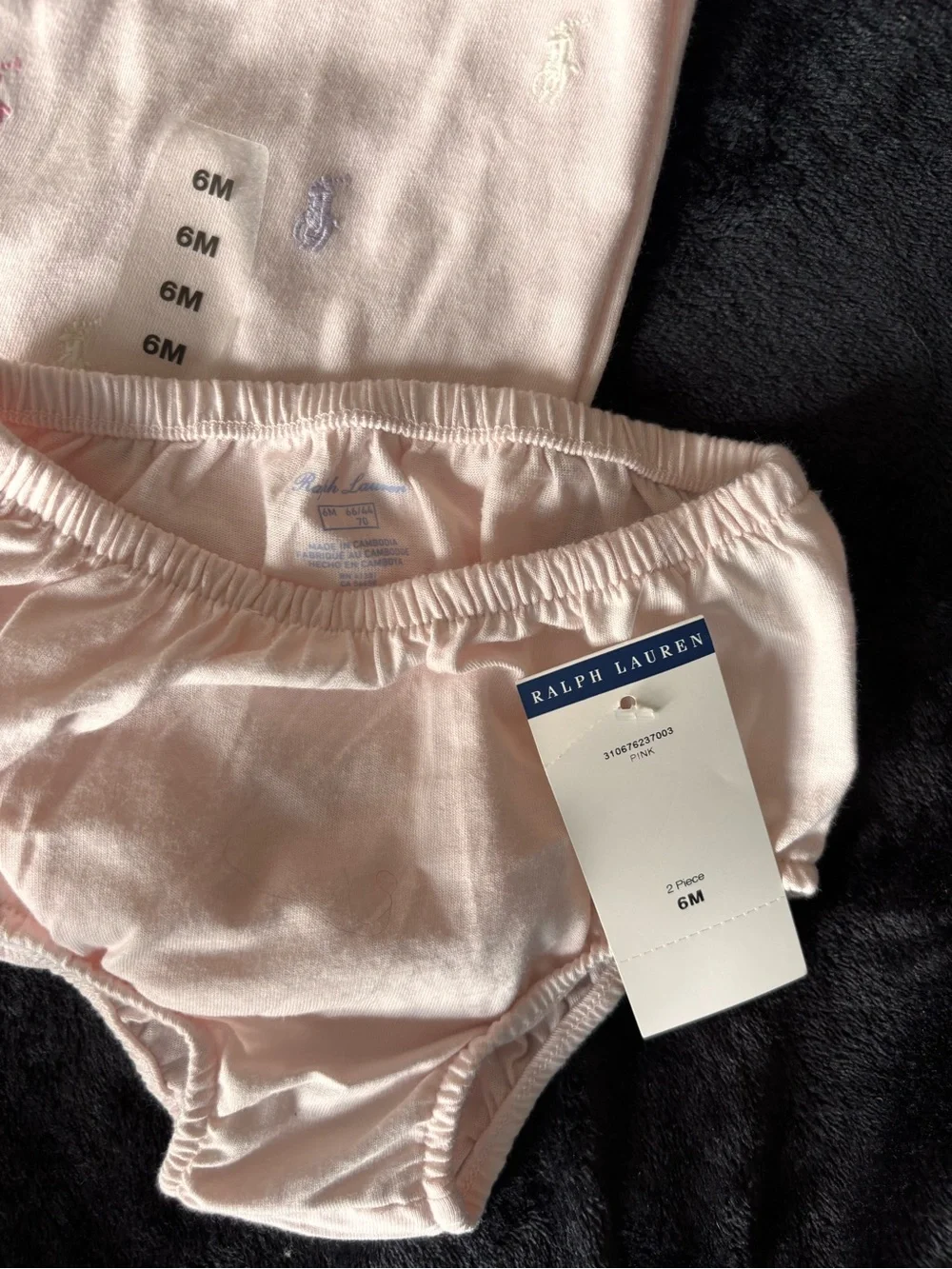 Ralph Lauren Light Pink Polo Dress with Matching Bloomers